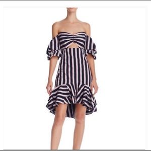 NWT WAYF XS fitted‎ high-low dress.